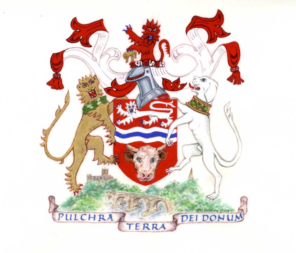 Detail of a Freedom scroll, calligraphy by Christine Oxley